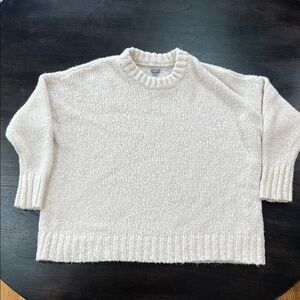 Aerie Cream Cropped Sweater – Soft Knit